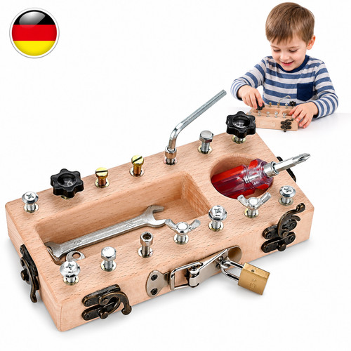 Montessori schraubbrett holz - montessori,