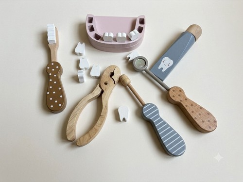 Holz zahnarzt set kinder - holz,