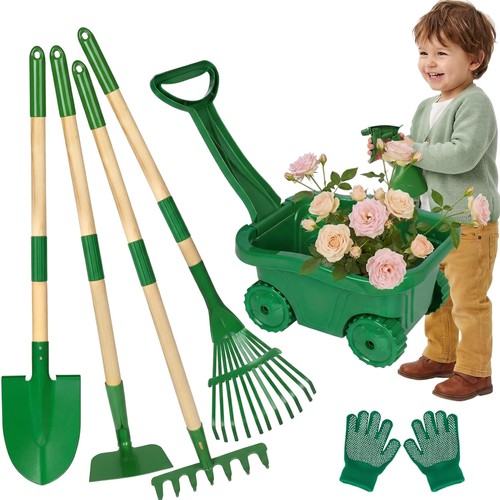 Kinder gartenset schubkarre - kinder,