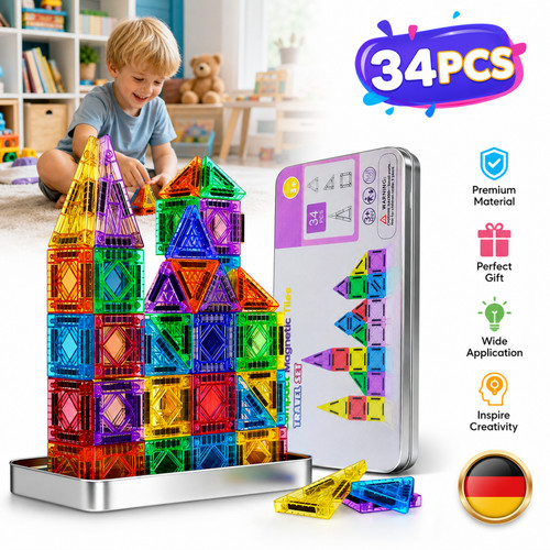 34x blocks magnetic - magnetic, building