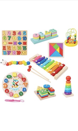 Holzspielzeug teiliges set - 8,