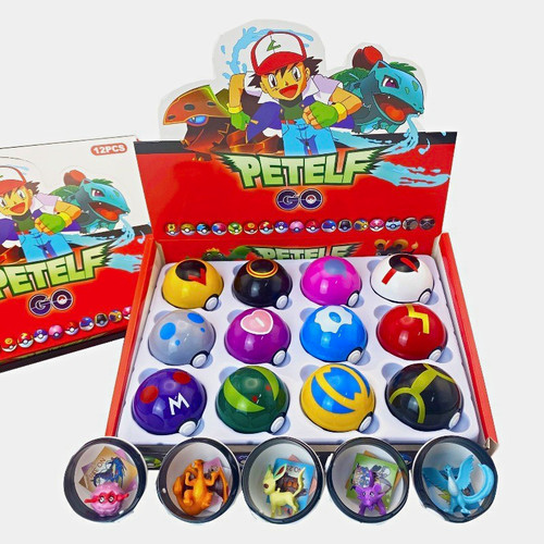 Petelf pokemon bälle set - go,