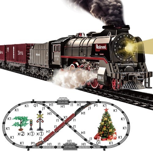 Dampflokomotive mit rauch - dampflokomotive,